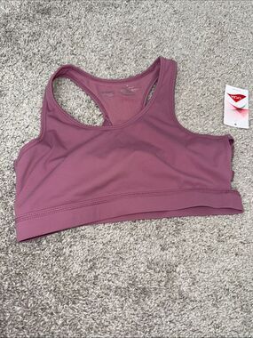 Women's Mauve Racerback Sports Bra - Lightweight Support